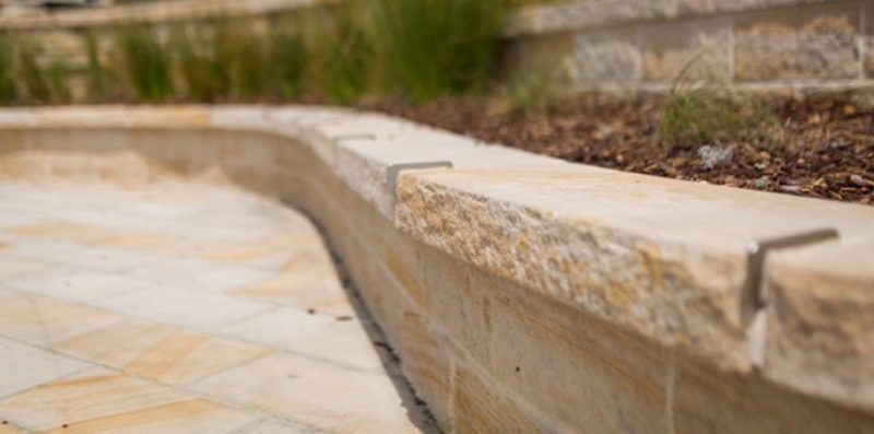 Split Face Sandstone Garden Edging | Australian Sandstone Merchants